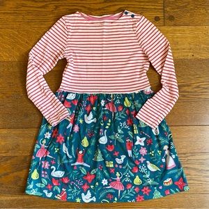 VGUC Mini Boden 12 Days of Christmas jersey dress